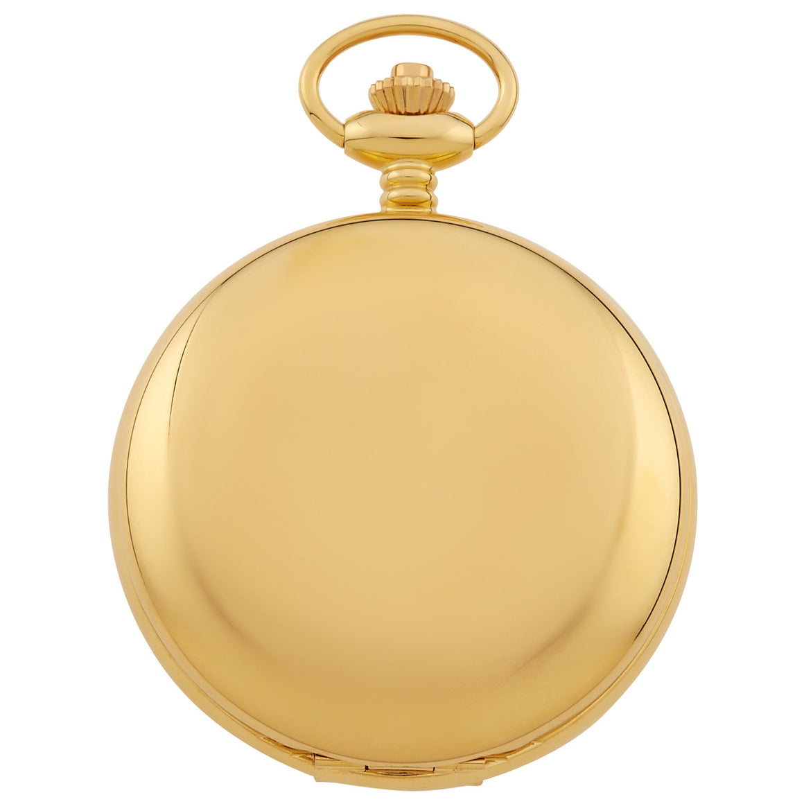 Gotham Men's Classic Gold-Tone Polished Case Double Hunter 17 Jewel Mechanical Pocket Watch # GWC18807G