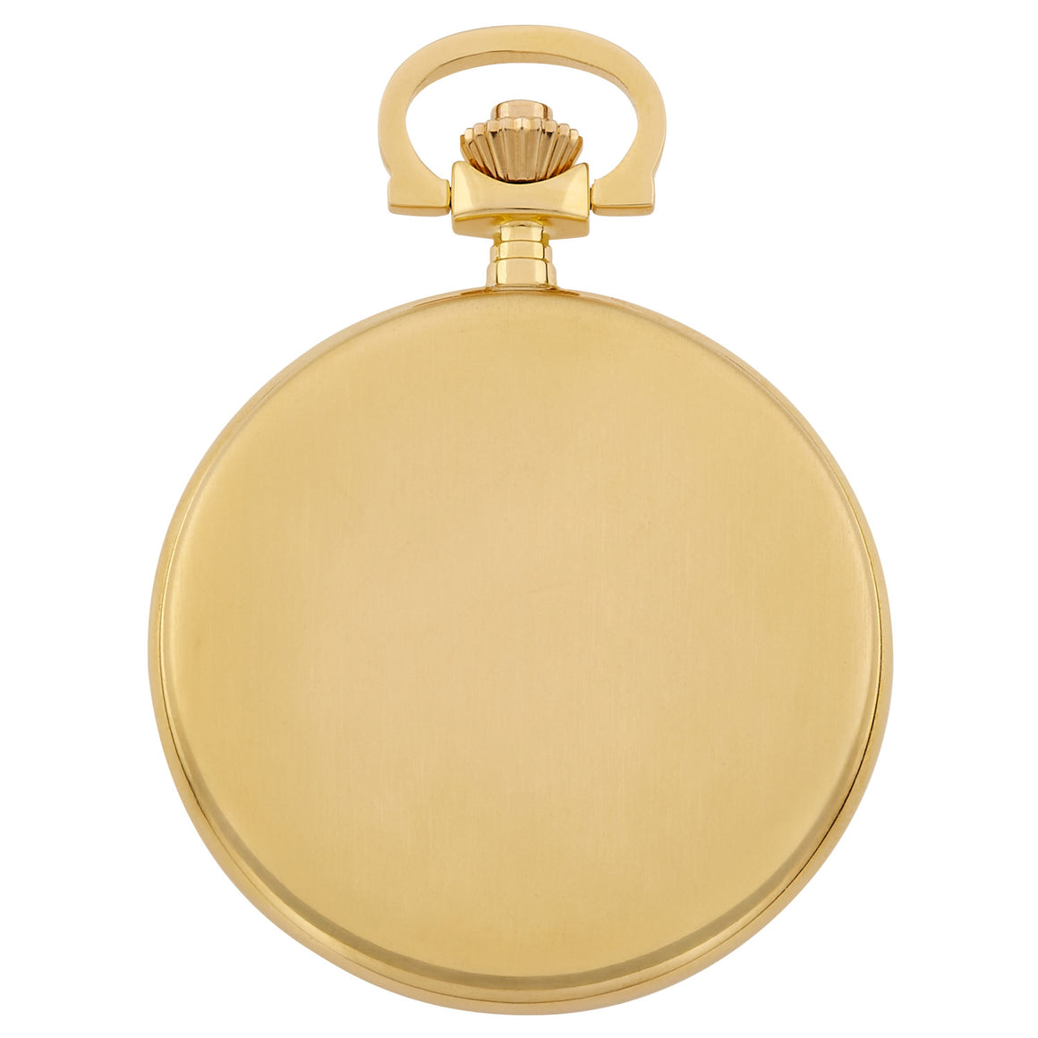 Gotham Men's Gold-Plated Stainless Steel Classic Series Brushed Covered Quartz Pocket Watch # GWC14125G