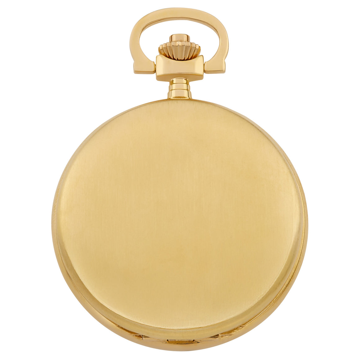 Gotham Men's Gold-Plated Stainless Steel Classic Series Brushed Covered Quartz Pocket Watch # GWC14125G