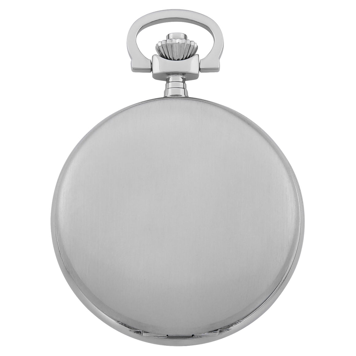 Gotham Men's Stainless Steel Classic Series Brushed Covered Quartz Pocket Watch # GWC14125SBK